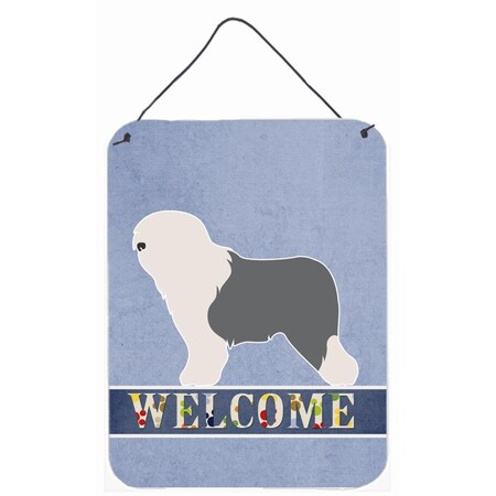 Carolines Treasures Old English Sheepdog Bobtail Wall or Door Hanging Prints BB8294DS1216